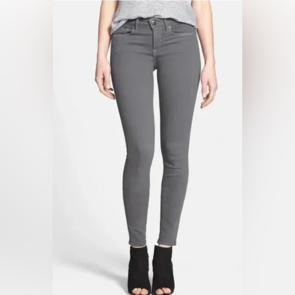 VINCE RILEY DENIM LEGGINGS Jeggings IN CHARCOAL Gray Skinny Stretch Size 25 - Picture 1 of 11